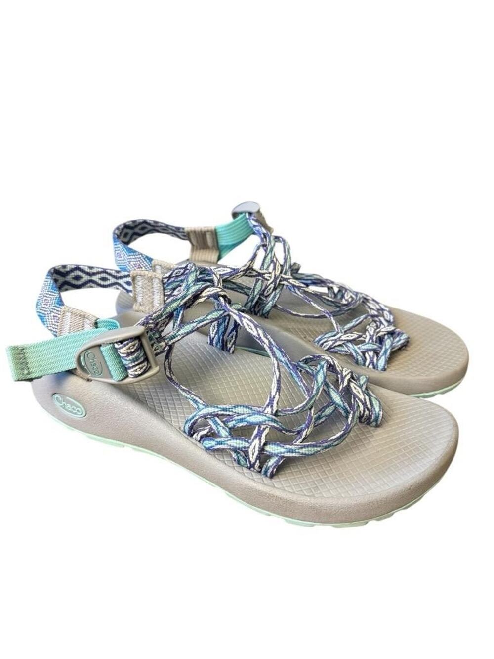 Chaco ZX3 Aqua Mint Toe Loop Sandal Women size 9